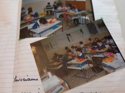 E poi foto che ricordano quando in classe si lavor� con i regoli...
